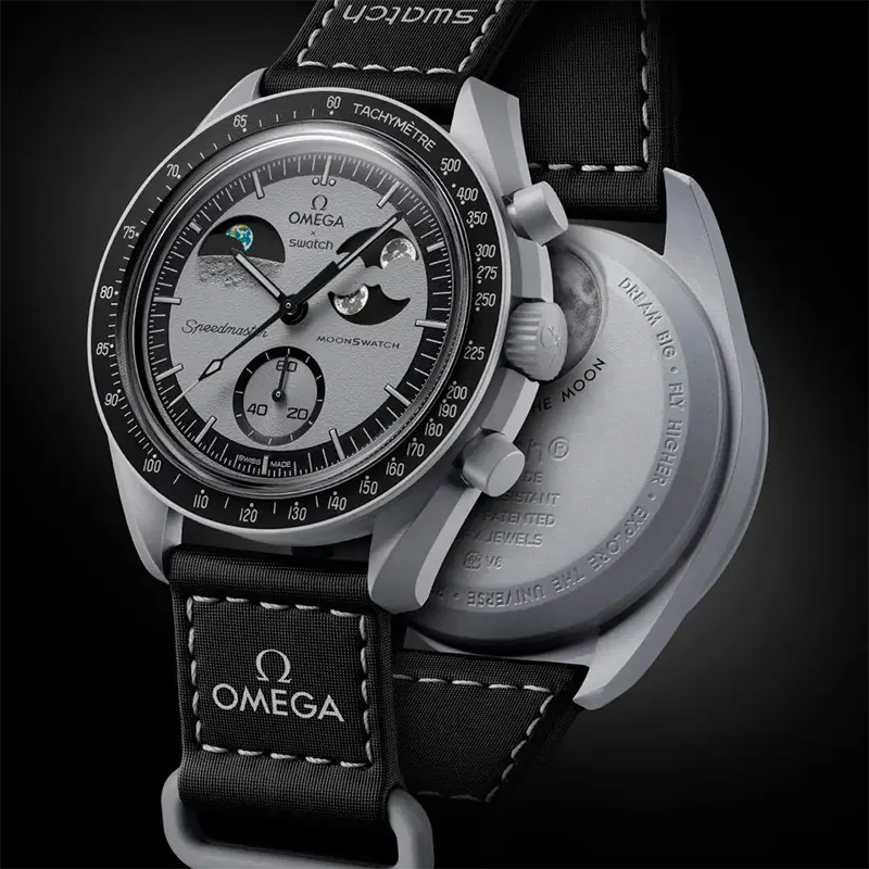 Omega x Swatch MoonSwatch Mission to Earthphase Men's Watch- S033M700